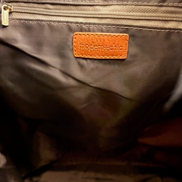 Elegant Tan Leather Backpack main image 15